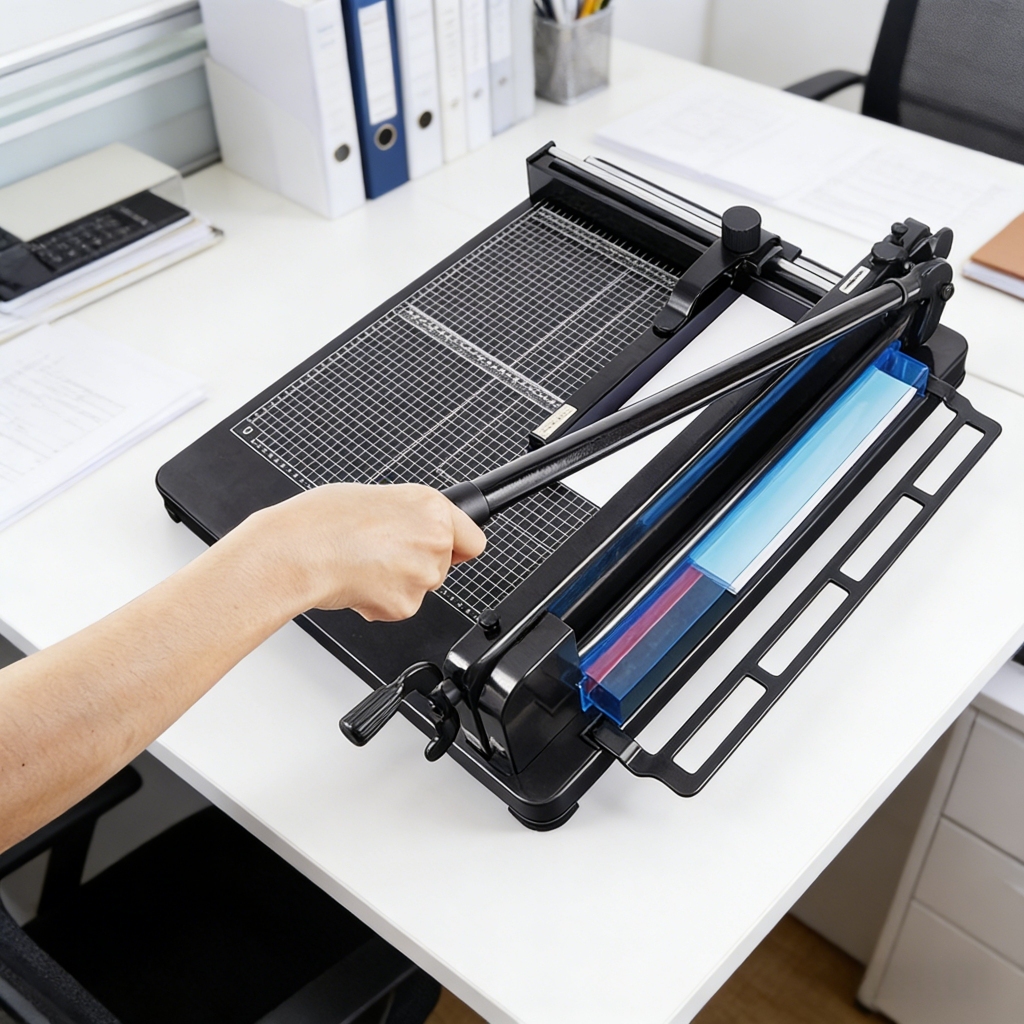 Guilhotina de Papel A4 Semi Industrial 400 Folhas Cortador de Papel Profissional em Oferta na Shopee