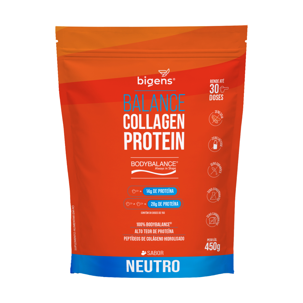 Bigens Bodybalance Collagen Protein® 450g Neutro – Colágeno | Proteico | Hidrolisado | Alta Pureza