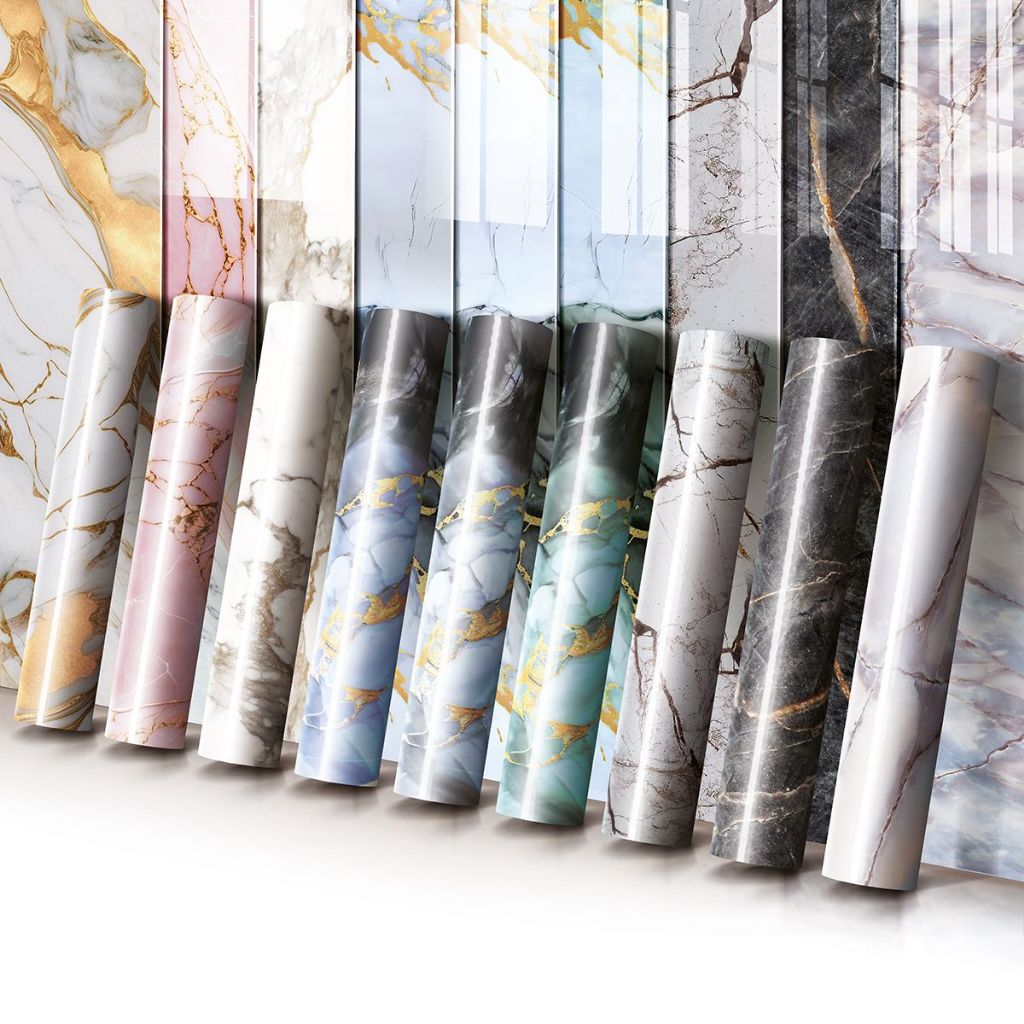 Papel Parede Adesivo Mármore Vinílico Lavável Autocolante Dourado Brilhante Sala Cozinha Banheiro 