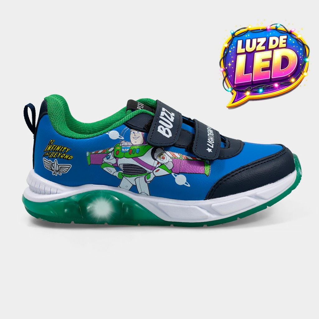 Tenis Menino Disney Buzz Lightyear Led DTS12DY em Oferta na Shopee