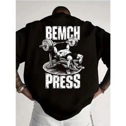 Camiseta 100% algodao Manga Curto Academia Treino Bench Press Power Dia de Peito Novo Envio Rapido