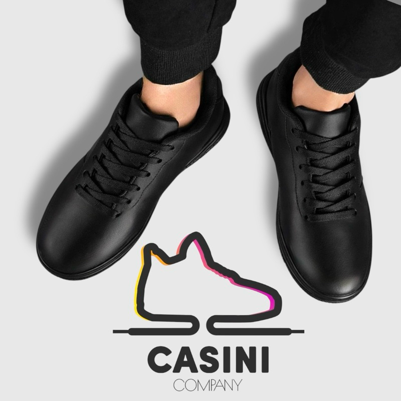 Tênis Preto Masculino Casual Novo Lançamento Pronta Entrega em Oferta na Shopee