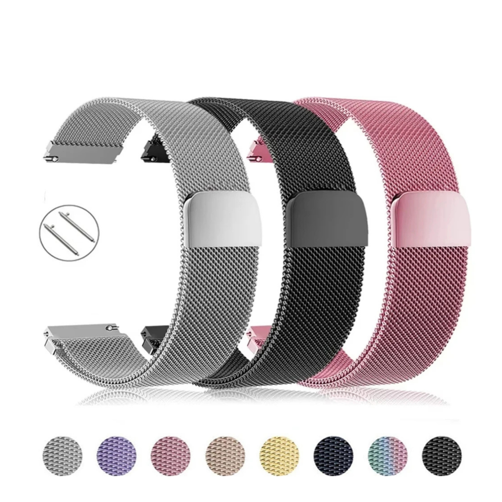 Pulseira de 22mm para Amazfit Bip 6 e Bip 5 Metal em Oferta na Shopee