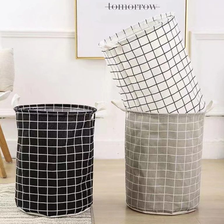 1/2/3pcs Cesto De Roupa Suja Dobrável À Prova D'água De-Caixa De Armazenamento De Brinquedos Para Banheiro E Organizado