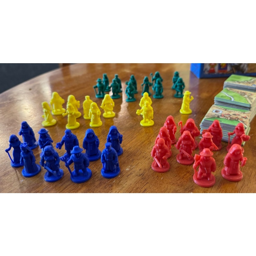 Kit de Trabalhadores - Carcassonne Agricola entre outros Board Games