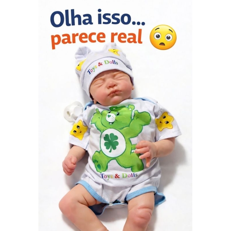 bebe reborn corpo de tecido original toys&dolls