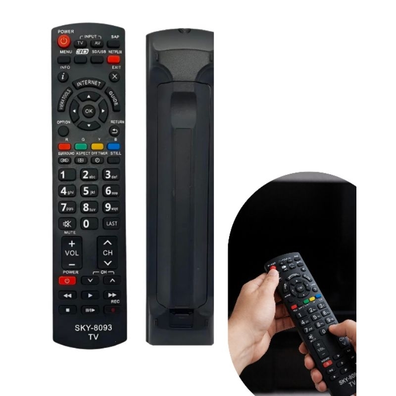 Controle Remoto compatível Com tv Televisão Televisor Panasonic Panassonic LCD Led Plasma Ergonomico