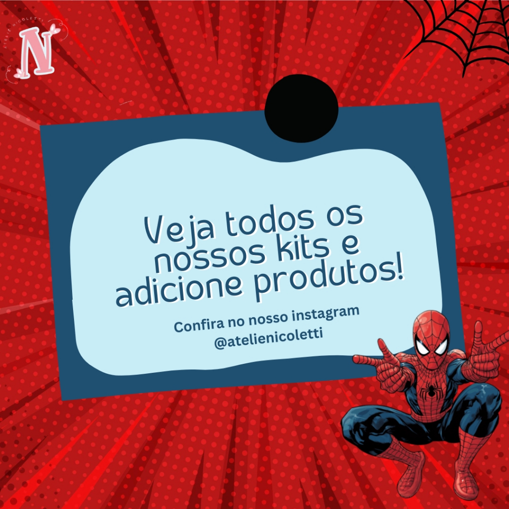Kit 7 itens Papelaria Kawaii Homem-Aranha 5 🕷️ Canetas Divertidas 🕷️ Papelaria Criativa Infantil