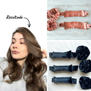 PREÇO PROMOCIONAL mini modelador de cetim, para franja heatless curler cacho sem fonte de calor confortavel em Oferta na Shopee