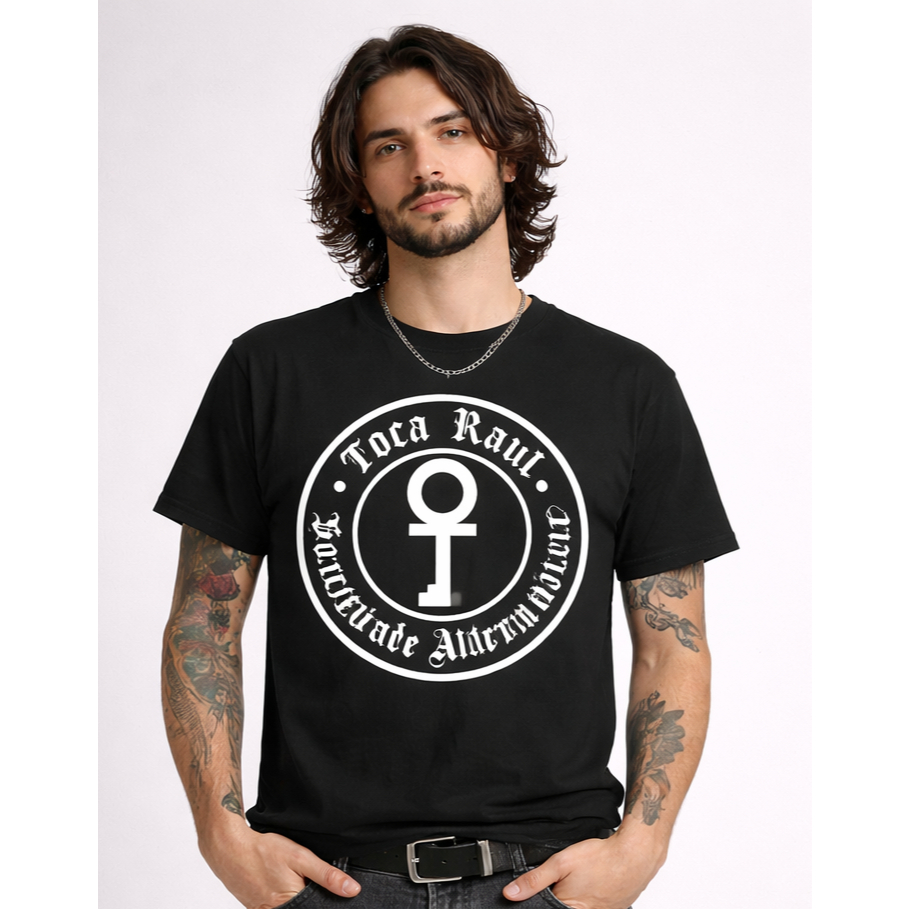 Camiseta Raul Seixas Sociedade Alternativa Toca Raul Banda Rock Nacional Unissex Algodão Baby Look