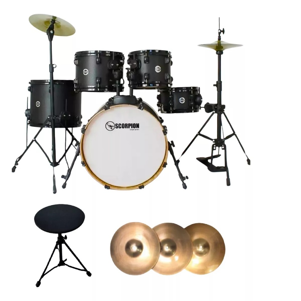 Bateria Profissional Rmv Scorpion 22'' COR PRETA