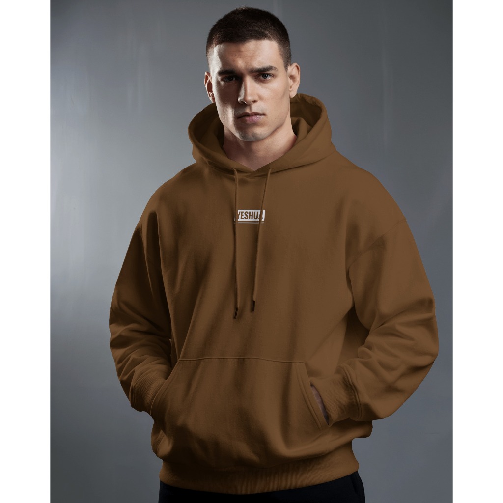 Moletom Masculino Canguru Basico Flanelado Classico Capuz Bolso Marrom Caqui Linha Premium  MOL-036 em Oferta na Shopee