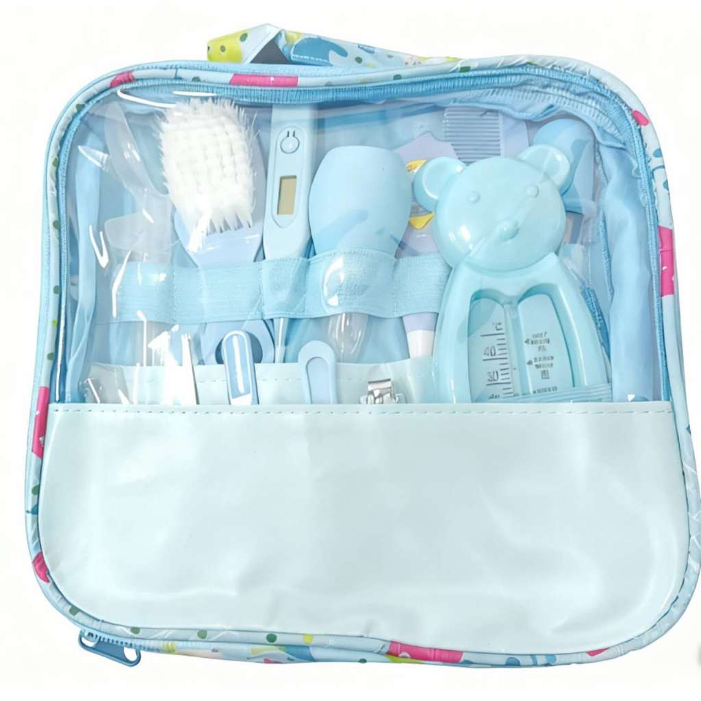 Bolsa Com Kit Para Cuidados De Higiene ESaúde Do Seu Bebê Com13 Peças