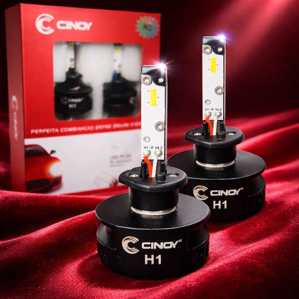 Lâmpada Automotiva Super Led Cinoy Plus 6500k 6000L 12/24v