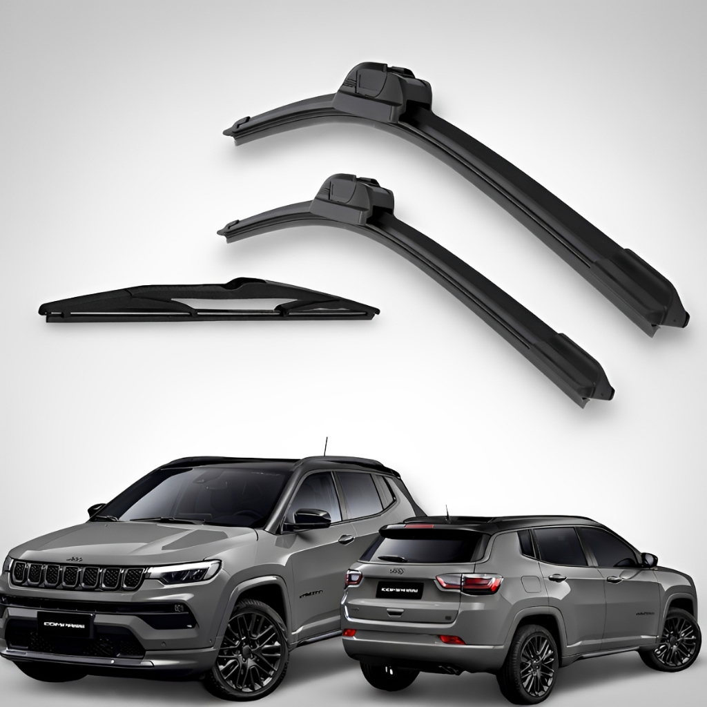 Palheta Limpador Parabrisa Kit 3 Jeep Compass 2017 a 2023 Original em Oferta na Shopee