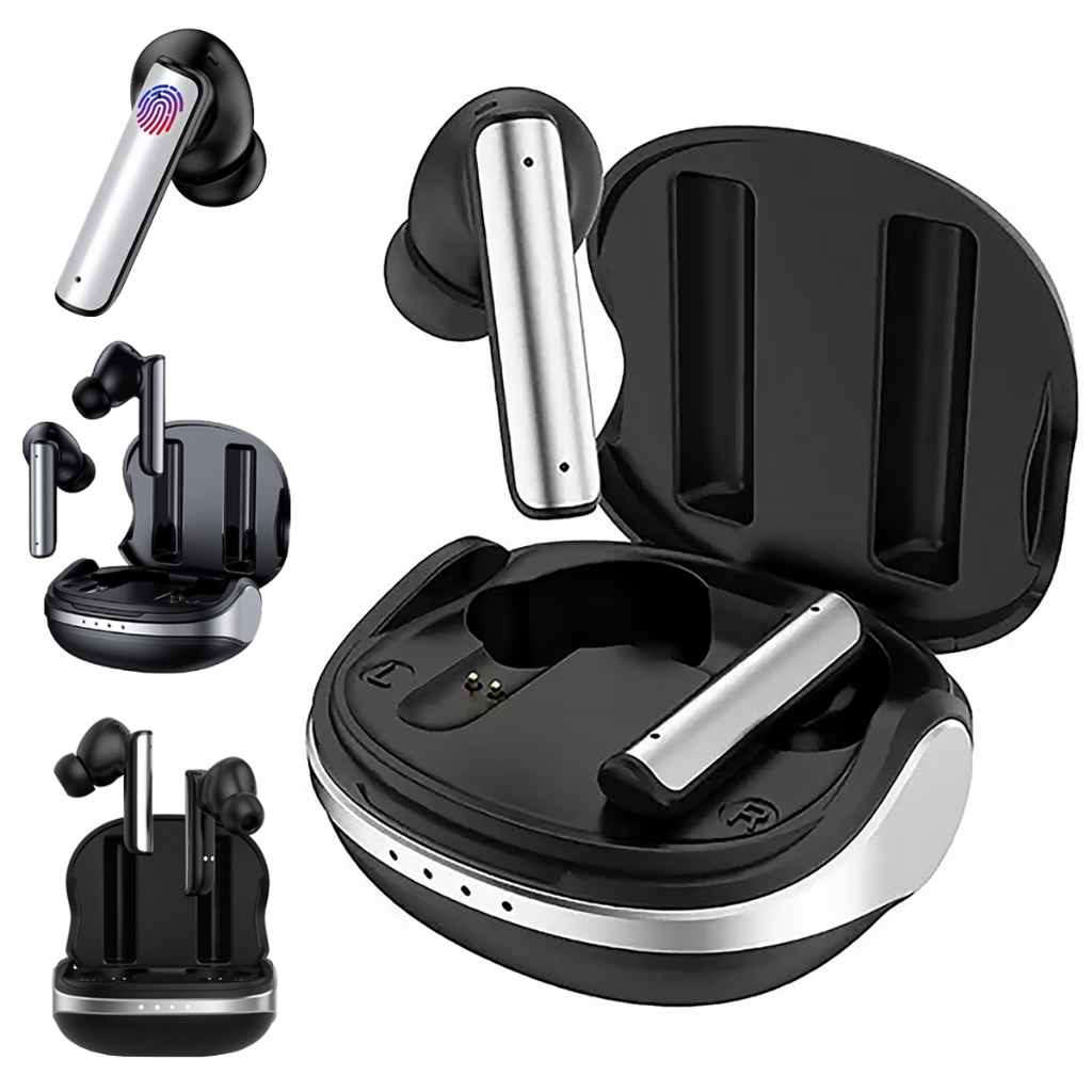 Fone Sem Fio Bluetooth 5.4 TWS Basike BAFON226 Case 400mAh Toque Sensível Android iPhone