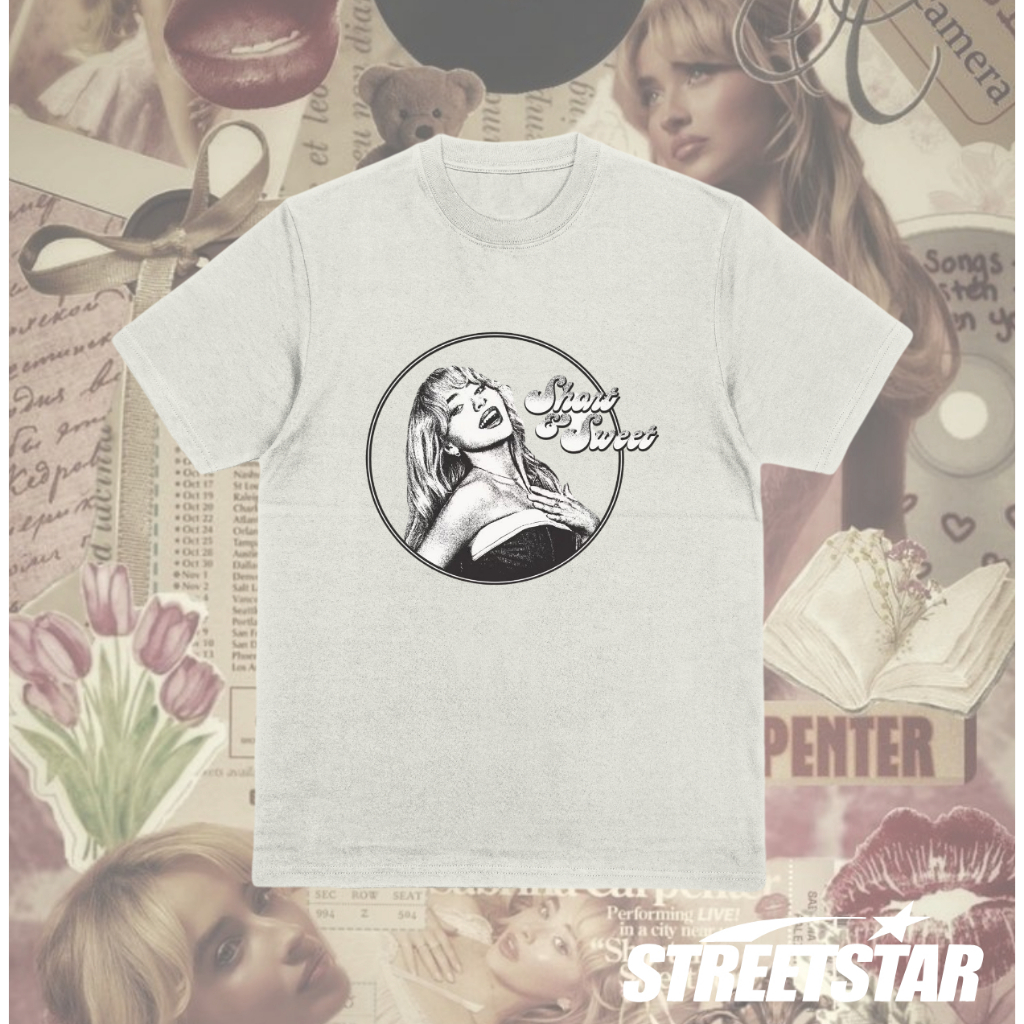 Camiseta Unissex Streetwear Cantora Pop, Estética, Coquette, Vintage, Beijo, Heart, P ao G1