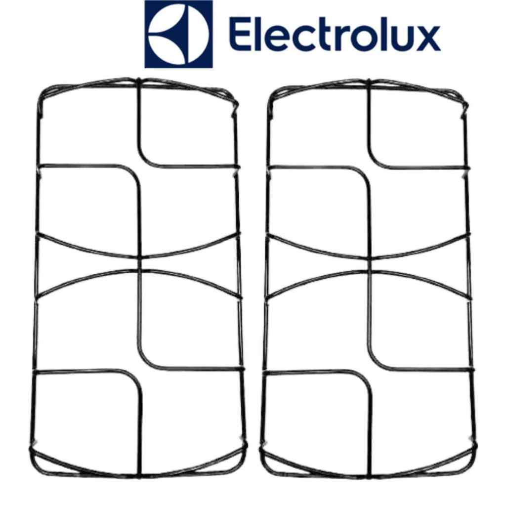 KIT 2 GRELHAS TREMPE GRADE FOGÃO ELETROLUX CHEF 4 BOCAS PEQUENO (PARALELAS AS ORIGINAIS)