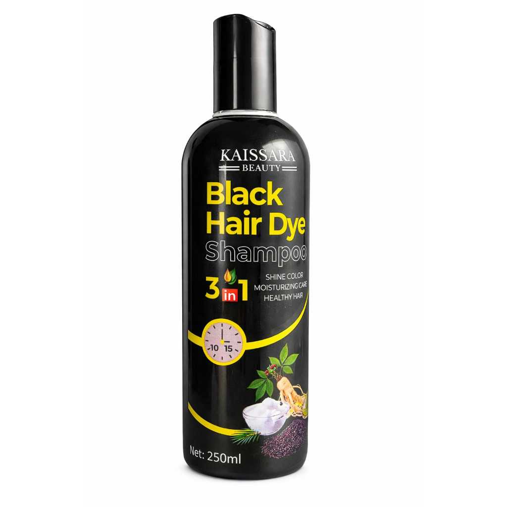 Shampoo Escurecedor e Raizes Black 250ml, Escurecimento Capilar Com Extrato Hidratante Profundo