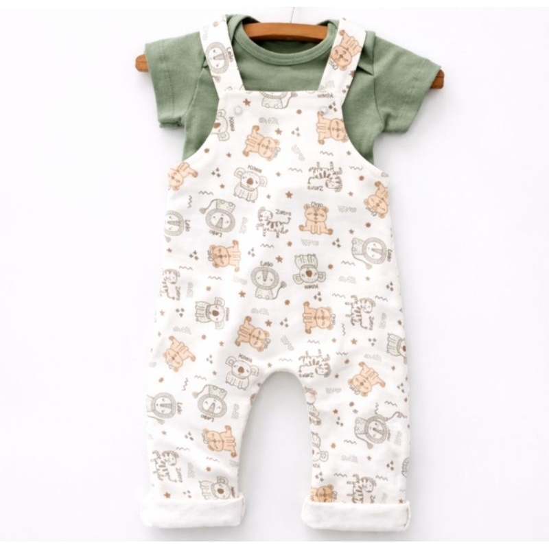 Jardineira Infantil Longa Unisex Roupas de Bebê e Crianças Meninos e Meninas sem Body em Oferta na Shopee