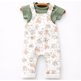 Jardineira Infantil Longa Unisex Roupas de Bebê e Crianças Meninos e Meninas sem Body em Oferta na Shopee