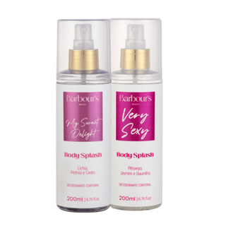 Kit Body Splash  My Sweet Delight e Very Sexy Barbour's 200ml em Oferta na Shopee