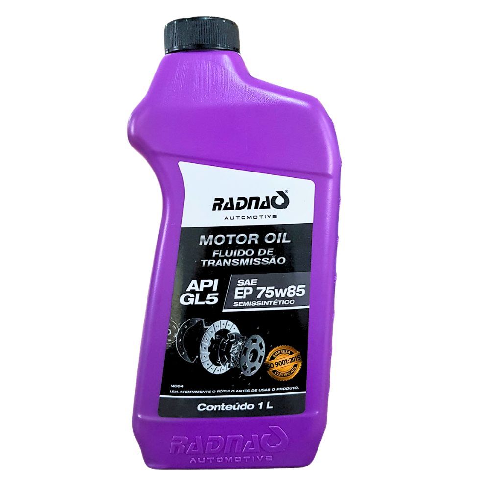 Óleo Câmbio Manual 75W85 API GL5 Semissintético RADNAQ 1 Litro