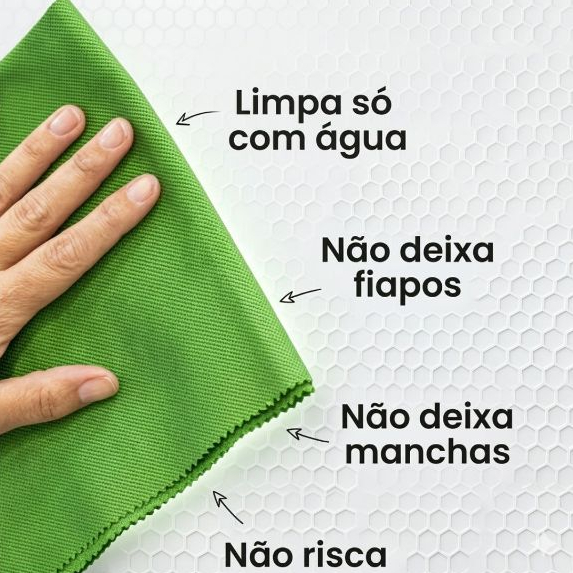 Pano Mágico Premium Limpa Vidros ÁKORA Original 40x40cm Limpe Fácil Somente Com Água! em Oferta na Shopee