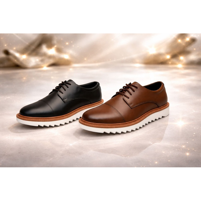 Kit 2 Pares Sapato Oxford Social, Conforto E Estilo Em Um Único Sapato Com A Sola Tratorada