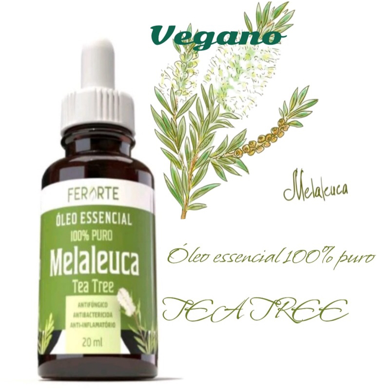 Imagem Óleo essencial de melaleuca tea tree 20ml micose, cuidados intimos