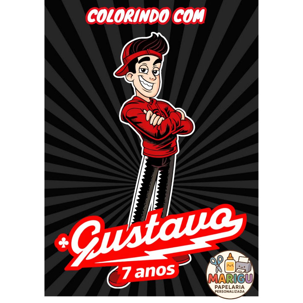 Mini Livro de colorir personalizado enaldinho lembrancinha aniversario