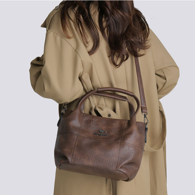 Bolsa Feminina Couro Elegante Grande Capacidade Ombro Transversal Trabalho Casual — imagem 2 de 2