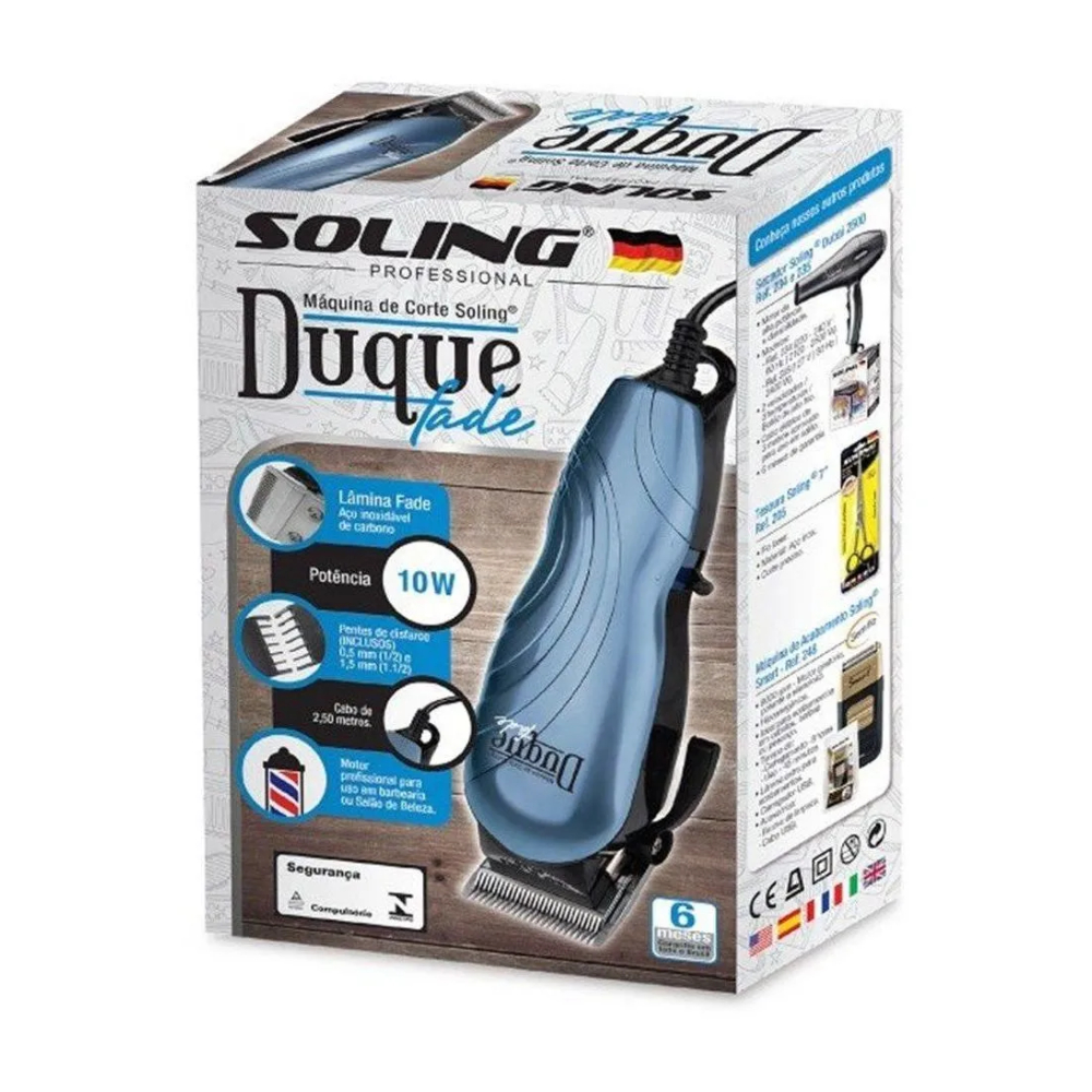 Soling Máquina de Corte Duque Fade Com Fio 220v