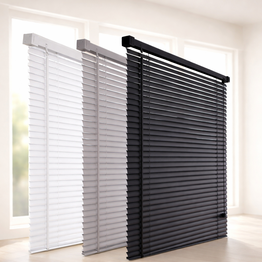 Kit 2 Persiana Cortina Horizontal 0,80x1,30 PVC 25mm Janelas Sala Quarto Escritório