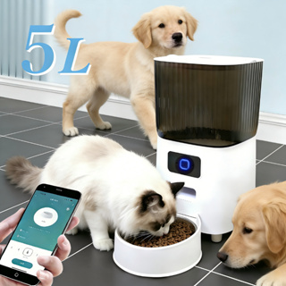 5L Alimentador Automático Para Cães Gato Wi-Fi três refeições Alimentador Comedouro Automático Tigela De Aço Lnoxidável em Oferta na Shopee