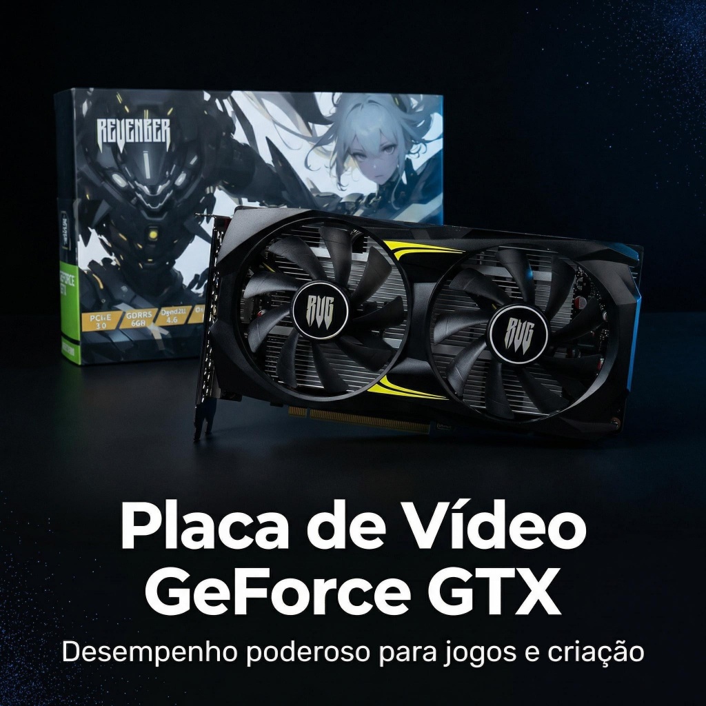 Placa De Vídeo Nvidia Revenger Gtx 1660 6gb Super Gaming OpenGL4.6 GDDR6 Directx12