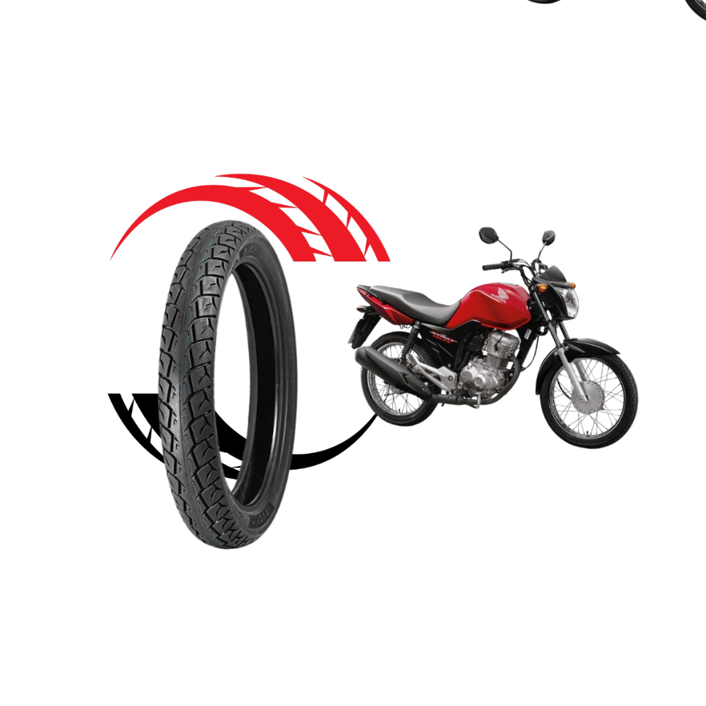 Pneu Traseiro Moto Modelo Matrix Titan 150 Cg  Fan 160 Cargo Honda Yamaha