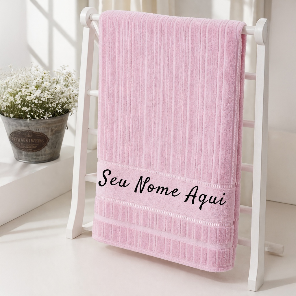 Toalha Lavabo Personalizada Com Nome Bordado Toalhinha de Boca Infantil Bebê 30x45 Lembrancinha