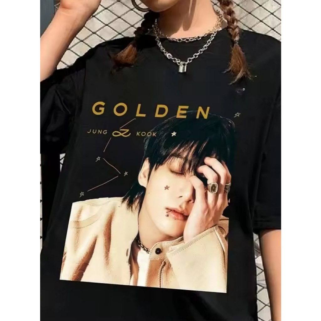 Camiseta Jung Kook Astro Kpop Banda BTS Demon Hunter 100% Algodão Premium Estilo Coreano Moda Geek