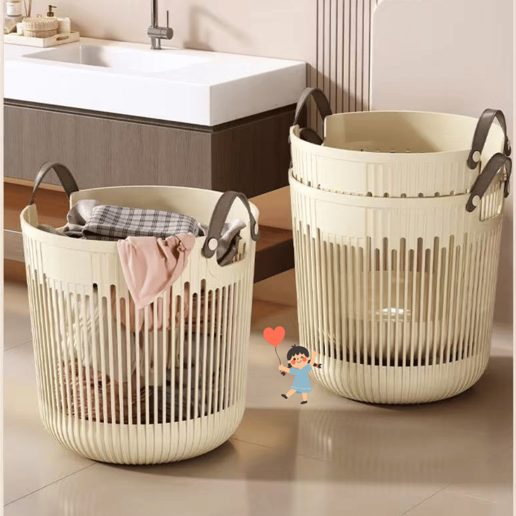 Cesto Multiuso Roupa Suja Organizador Lavanderia Brinquedos 25L