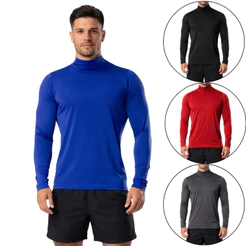 Blusa gola alta masculina e feminina camisa termica segunda pele proteção solar