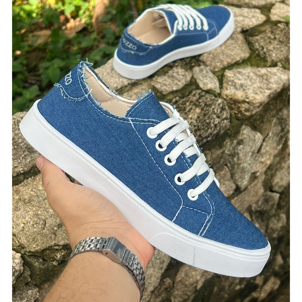 Tenis feminino Plataforma plana Ideal Jeans Casual Bonito Dia a dia