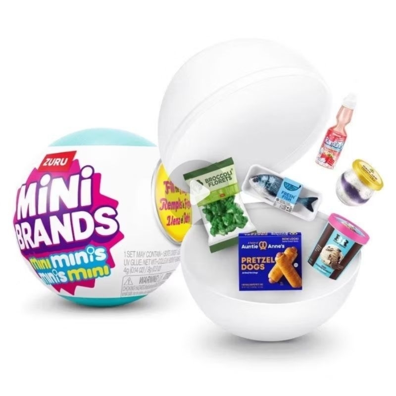 Zuru Bola Mini brands Original Geladeira alimentos colecionáveis