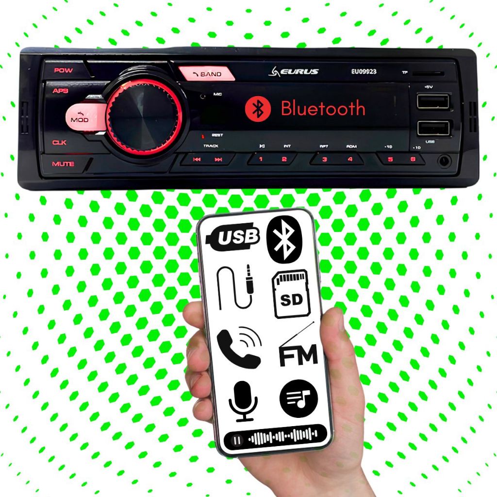 Radio Carro Bluetooth Melhor Que Pioneer Kenwood JBL 25w