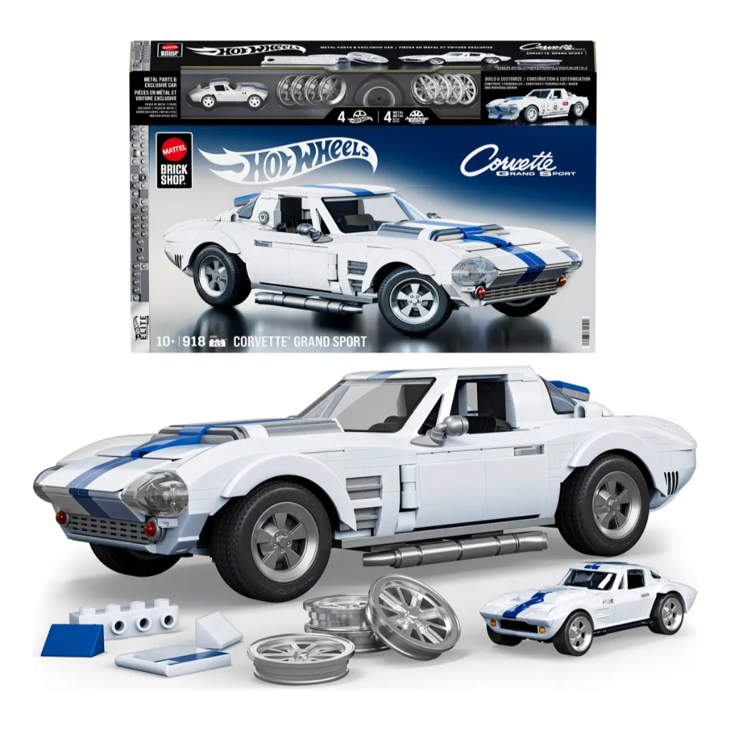 Blocos de montar Mattel Brick ShopElite '63 Corvette Grand Sport - Mattel JGR31