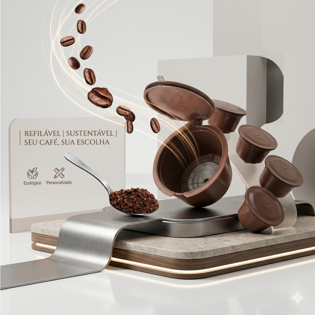 Capsulas de café Reutilizaveis para Cafeteiras Dolce Gusto