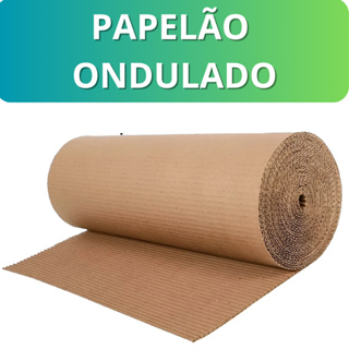 Rolo Papelão Ondulado Bobina 1,20m X 30m Para Ecommerce Embalagem Mudanças Proteção em Oferta na Shopee