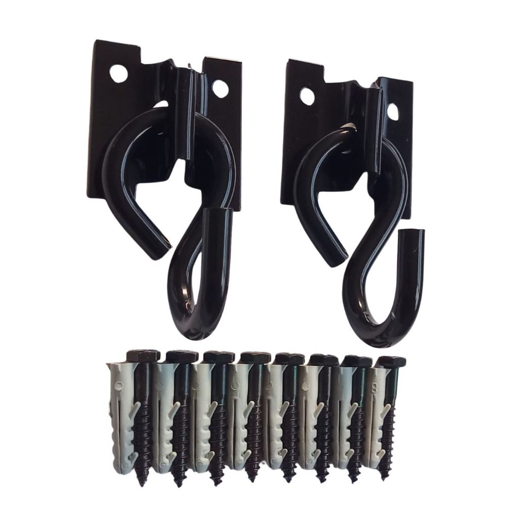 Kit Gancho De Rede Black Reforçado 270Kg em Oferta na Shopee