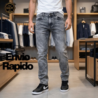 Calça Jeans Grafite Masculina Slim Fit Com Elastano Ajuste Perfeito Casual Premium