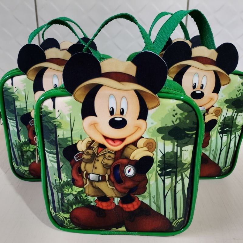 kit de Bolsinhas quadradinhas personalizadas 3d 15x15 brinde para festa infantil 5,10,15